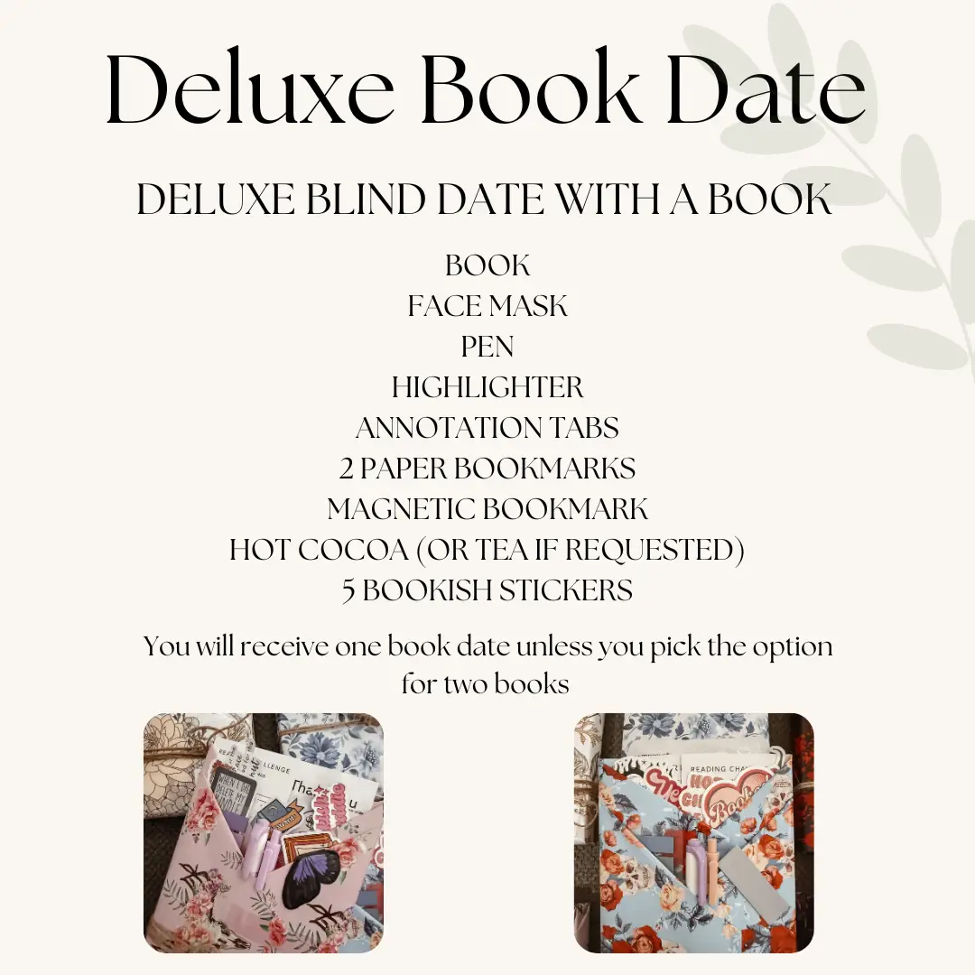Deluxe Blind Date with a Book - Choose Your Genre and Get Your Favorite Book with Book With Extras fiction books lover book lover