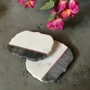Black & White Butterfly Marble Trivet