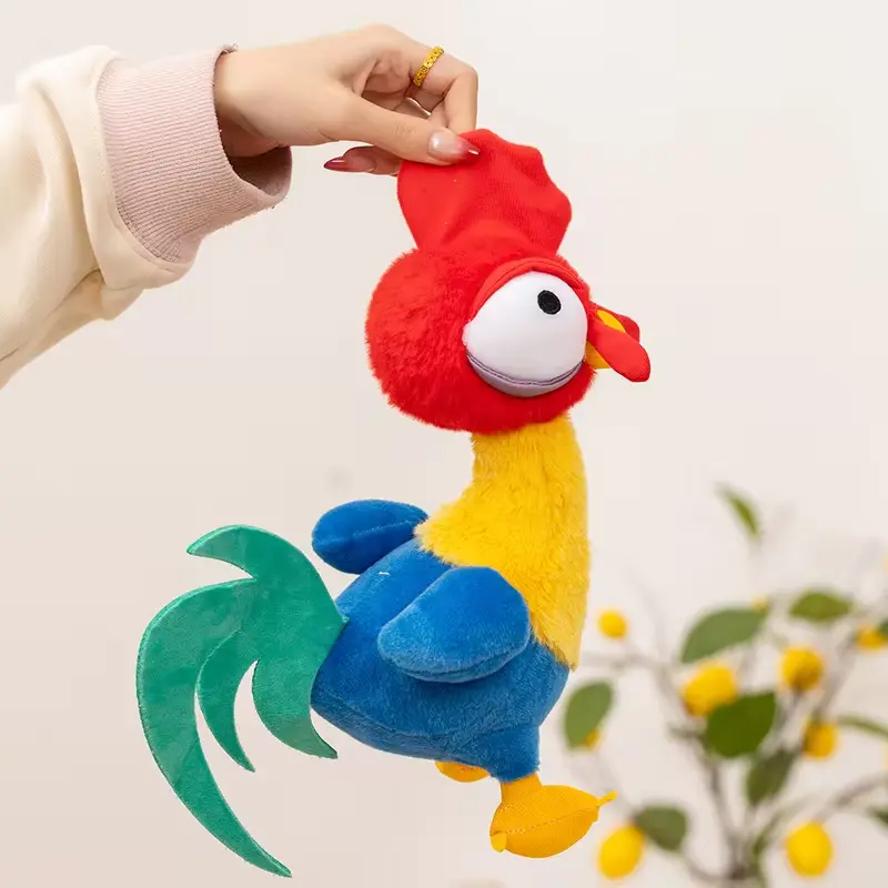 Kawaii Moana Pig Rooster Plush Toy Anime Pig Princess Chicken Stuffed Animals Sleep Toy Home Decor Birthday Gifts