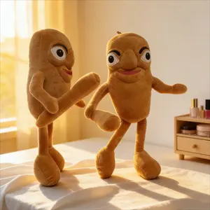 1pc New Brown "Shan Hai Jing" Stickman Plush Toy, a plush doll decorated with a stick, suitable as a Thanksgiving gift, gift for friends, holiday gift, Children's Day gift, gift for couples, Valentine's Day gift, holiday gift, children's gift, Christmas g