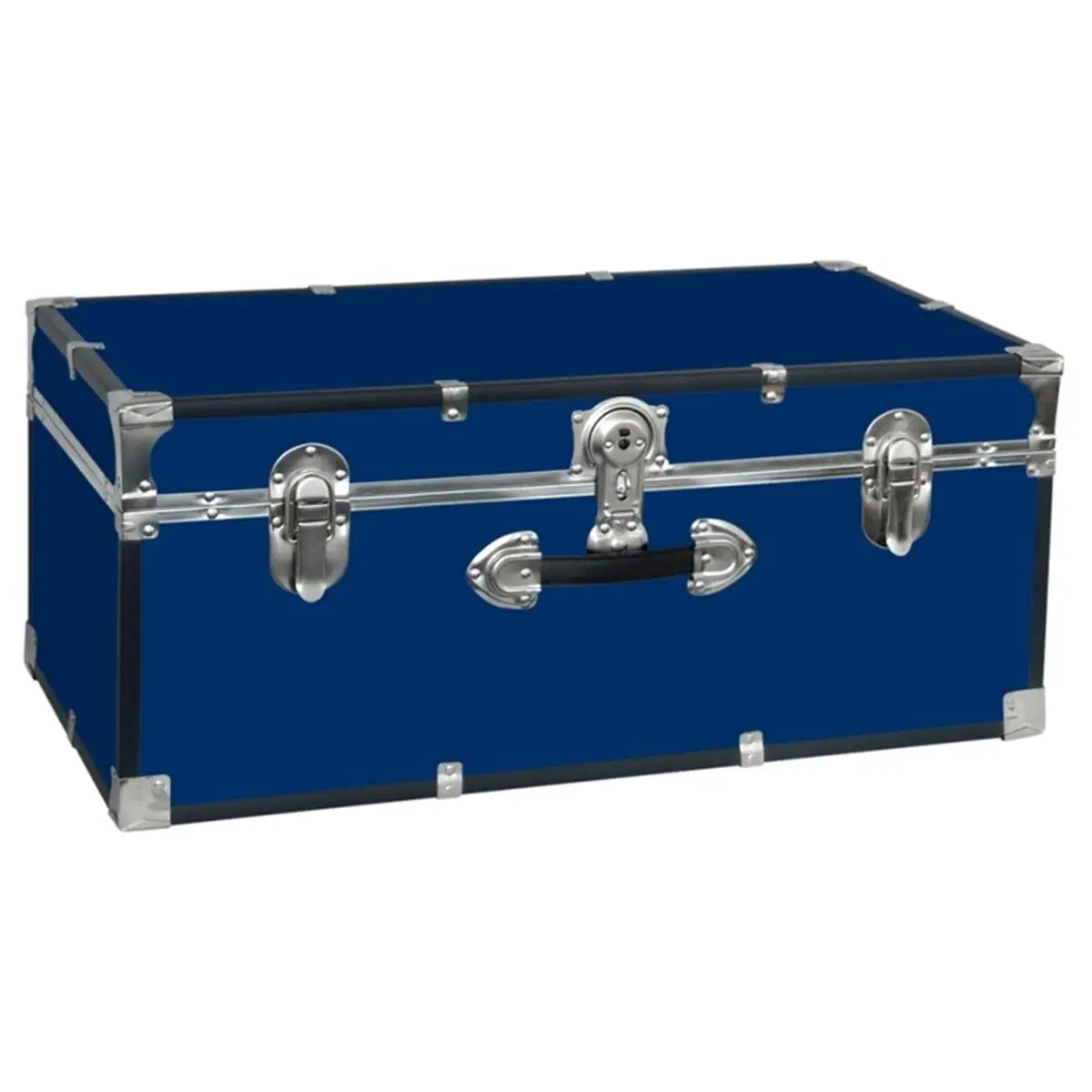 5120-40 BLUE Collegiate 30 in. Footlocker Trunk - Blue, Boxes, Wooden, Key Lock
