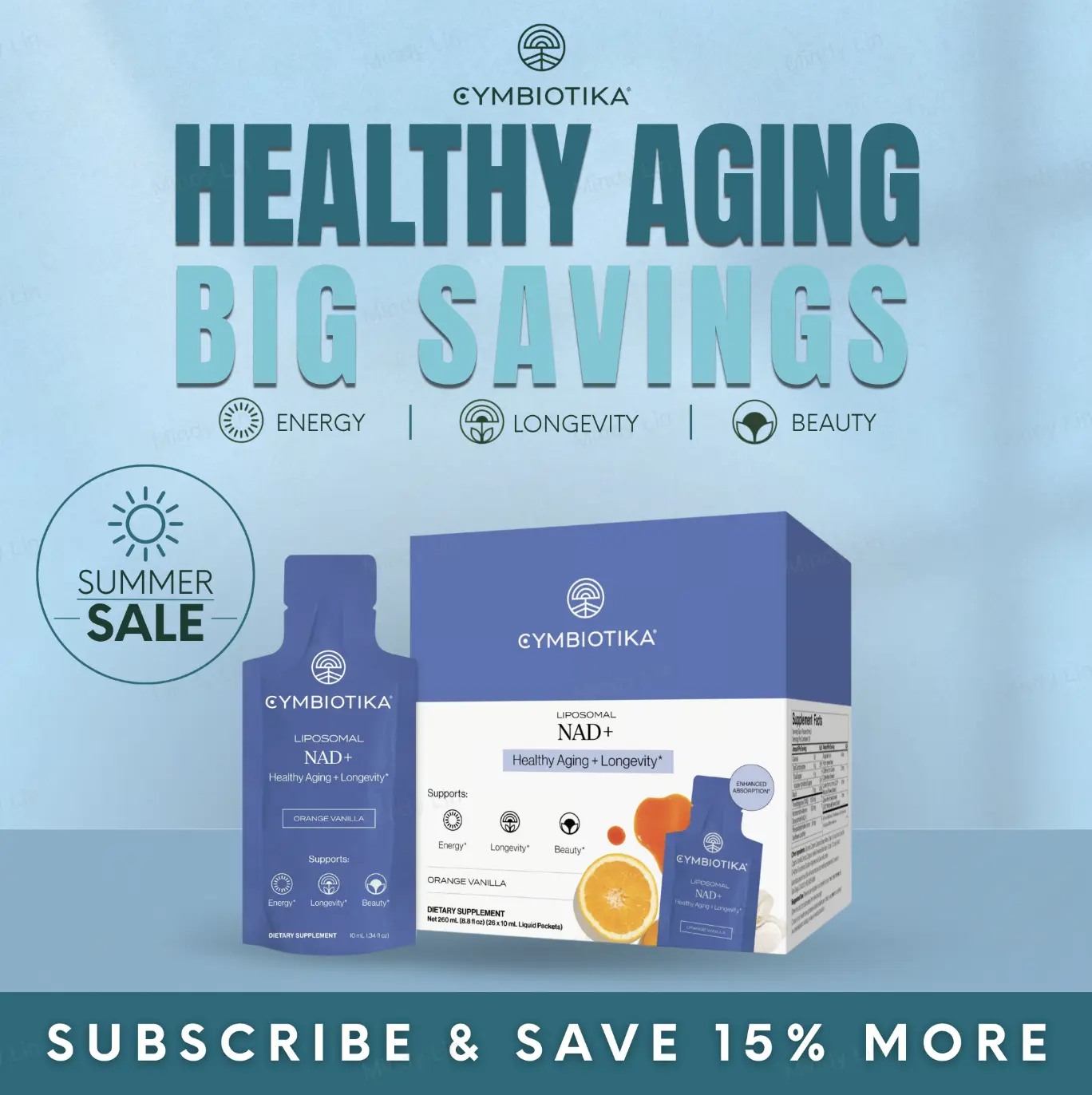 Liposomal NAD+ | 26 Packets | Healthy Aging & Longevity | Energy & Cellular Repair | Superior Liposomal Absorption