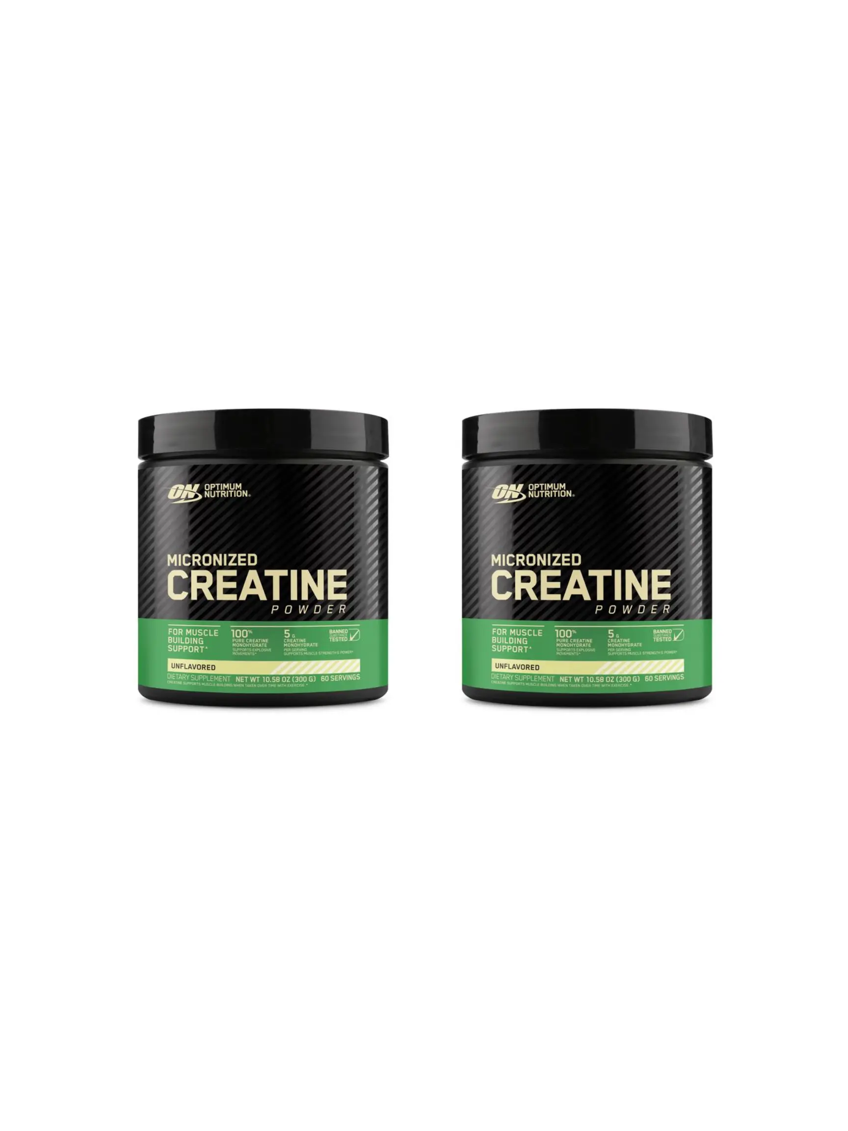 Optimum Nutrition Micronized Creatine Monohydrate Powder 5g Servings 60 Servings Unflavored - 2 Pack Optimum Nutrition Micronized Creatine Monohydrate Powder 5g Servings 60 Servings Unflavored - 2 Pack