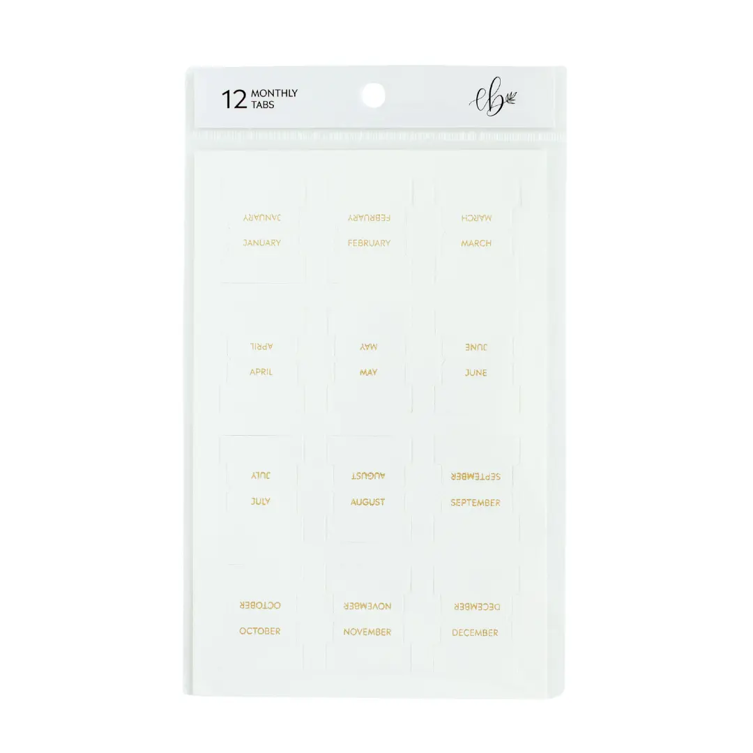 Monthly Planner Tabs
