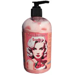 Retrosplash Strawberries and cream rehydrating body lotion pump