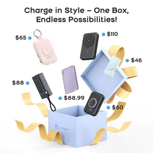 RORRY Blind Box containing a 5000mAh multifunctional power bank compatible with Apple phones Charger Compact Charging Chargeable Wireless Battery Pack Usb Battery Operated   valentinesdaygiftideas