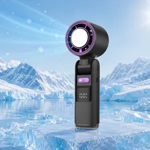3 in 1 Hanging Neck Fan | Portable refrigeration handheld turbo fan | LED Display |USB charging | Foldable Desk Fan  |  Multi-functional Cooling Fan  for Summer Travel Concerts | Perfect Gift