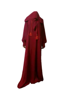 Muslim Prayer Dress Abaya Solid One Piece Hoodie