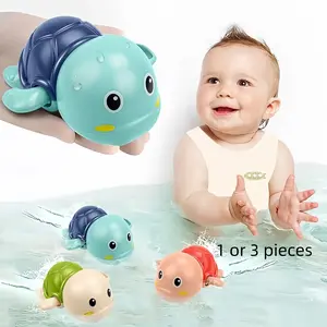 Cute Wind-Up Swimming Turtle Toy, Family-Friendly Bath Time Fun, Durable Water Play, Perfect Birthday and Christmas Gift for Kids