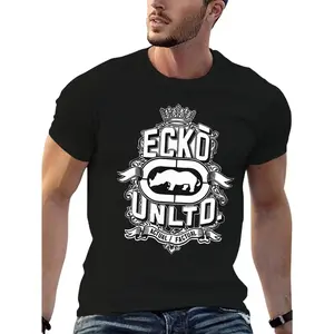 ECKO UNLTD Men's Graphic T-Shirt 100% Cotton Casual Crew Neck With Crown Rhino Design Short Sleeve Tee For Menswear Top