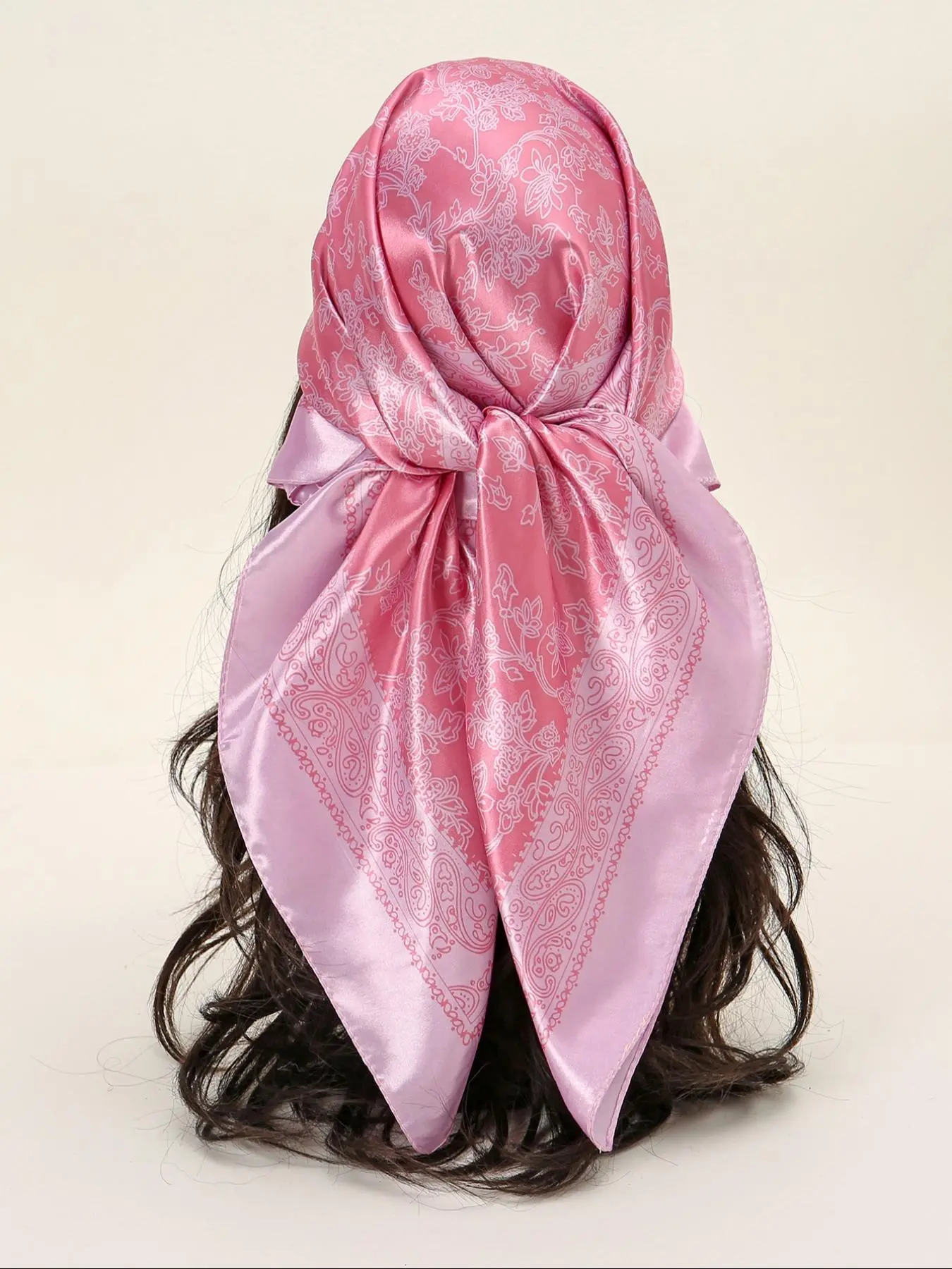 Women's Elegant Floral Print Satin Scarf, New Style Fashionable Soft Comfortable Shawl for Daily Wear, Casual Versatile Headscarf for Women, Silk Feeling Scarf, Decorative Scarf