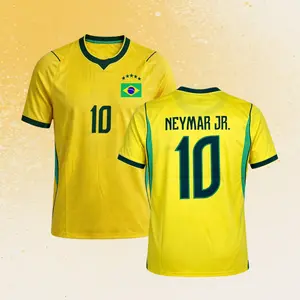 2026 Brazil Home Short Sleeve Soccer Jersey Quick-Dry