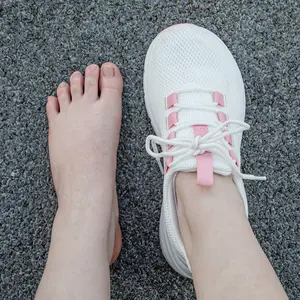 KOLILI Women's Wide Toe Box Shoes with Arch-Support Laces All-Season Breathable Cushioned Walking Jogging Indoor Outdoor Shoe Affordable