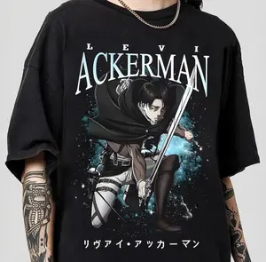 Vintage Levi Ackerman 90S Style Shirt, Captain Levi Shirt, Anime Titan Levi Shingeki Y2K Shirt, Anime Shirt, Anime Lover Shirt