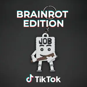 Brainrot Edition Job Job Job Sahur Keychain Toy | Funny Meme Collectible | Steal a Brainrot