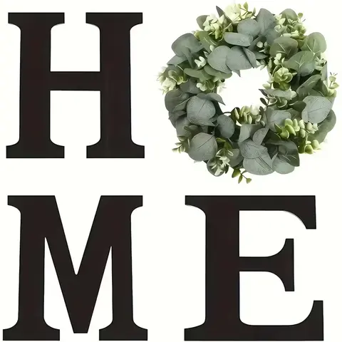 Retro Wooden Wall Sign for Home - Rustic Decor for Living Room, Kitchen, And Dining Area with Garland, No Power Needed, No Feathers Necessary, Perfect Gift for Home Decoration