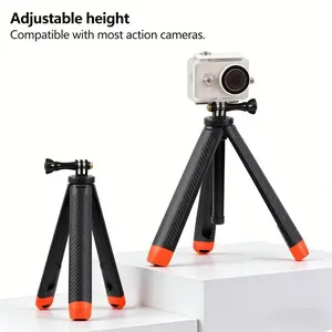 Selfie Stick Tripod for Sports Cameras, Extensible Floating Handle, Compatible with Gopro Dji Action Insta360, Perfect for Live Streaming Video Blogs