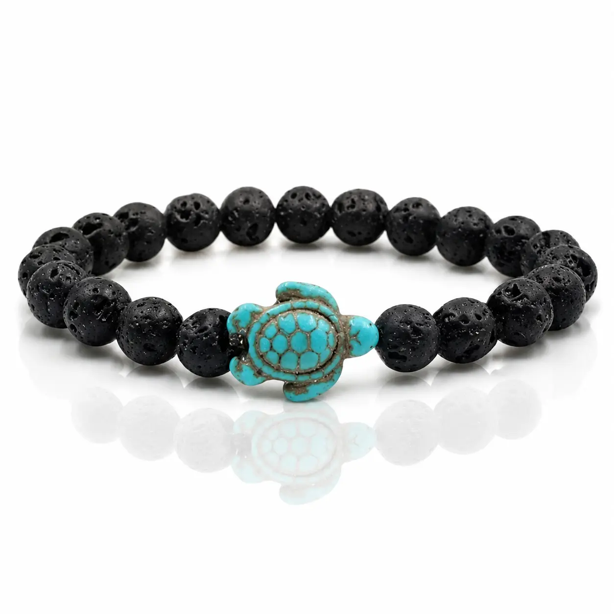 Lava Stone Chakra Diffuser Bracelet with Optional Essential Oils