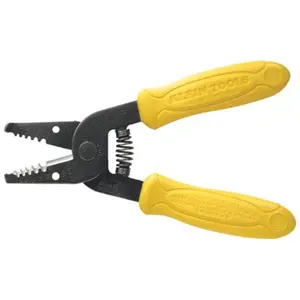 KLEIN TOOLS 409-11046 6.25" Wire Stripper and Cutter, Red Specialty Hand Tool for Cutting Tasks, Hand Tools