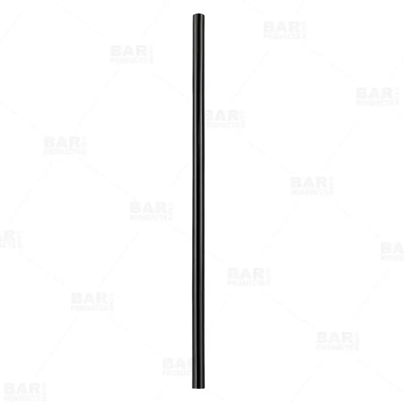 Olea™ Eco-Friendly Reusable 7.5 in Stainless Steel Cocktail Straw - Elegant, Reflective Gun Metal Plated Multifunctional Bar Utensil (Not Dishwasher Safe), 7.5 Inches