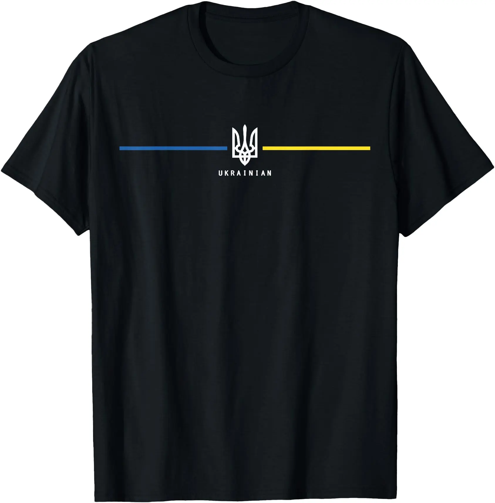 Ukraine Ukrainian Flag Zelensky Tryzub Military T-Shirt Cotton Top