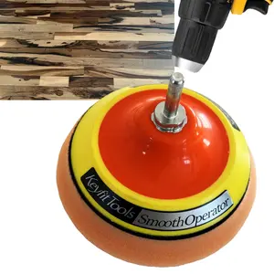 Keyfit Tools SmoothOperator PROFESSIONAL Drill Powered Hardwood Floor Wood Table Cleaner Polish Sealer ~HexaMax M780 Proprietary Non Abrasive Cleaning/Polishing/Sealing Material