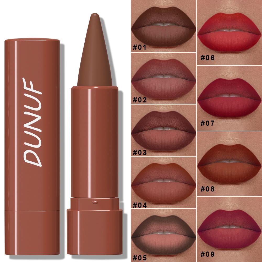 9 Color Velvety Matte Lipstick Set Long Lasting Makeup Non Drying Lip Glossy Waterproof Smudgeproof Easy To Apply Suitable For Beginners Cosmetic Gift