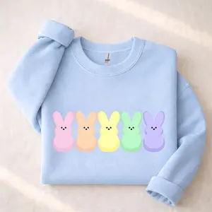 Peep My Sweatshirt, T-Shirt - Easter Bunny Peeps Tee, Peeps Egg Hunt Tshirt, Eggs And Bunnies Tshirt, Pastel Easter, Rainbow Easter, Easter Tee