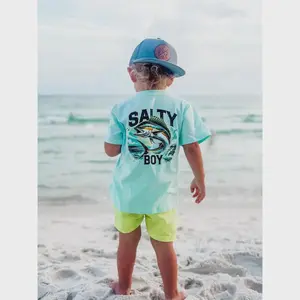 Youth And Adult Salty Boy Tee, Vintage Southern boy, Country Boy T-shirt, Unisex Crewneck Short Sleeve, Family Matching Tee, Summer Outfit