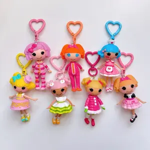 lalaloopsy and mini lalaloopsy Keychain Charms - Cute Character Designs with colorful Hooks for Kids' Accessories