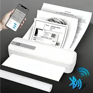 1 Rolls A4 Thermal Paper HD Thermal Printing Paper 210x30mm, Portable Printer Paper Rolls, Individual Package for Wireless Bluetooth Anti-Scratch Design Easy to Store