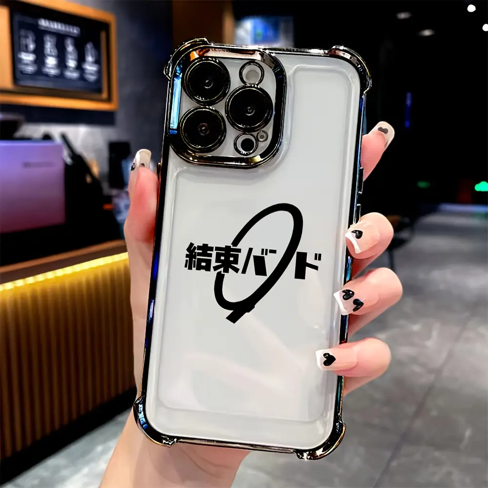 Bocchi the Rock! Mixed Color 1 Hot Comics Shockproof Transparent Soft Back Smartphone Case for iPhone 17,16E,16,15,14,13,12,11 Mini/Pro/Max,Air,X,XR,XS Max,8,7 Plus - Mobile Phone Accessory