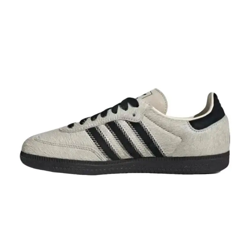 Adidas Samba OG Women's Sneaker, a Classic Casual Leather Trainer with Black Pony Hair Stripes for Training, Sports Shoes, Athletic, Leather Upper