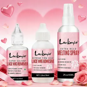 Lace Wig Glue Set, 1 Count Lace Melting Spray & 1 Count Lace Wig Glue Remover & 1 Count Lace Wig Glue, Wig Care & Styling Products for Women