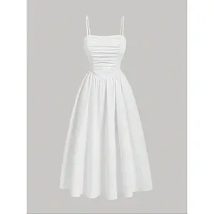 Women's solid color dress, elegant dress for party, vacation, wedding guests, all season women's clothingRAIMENTRY