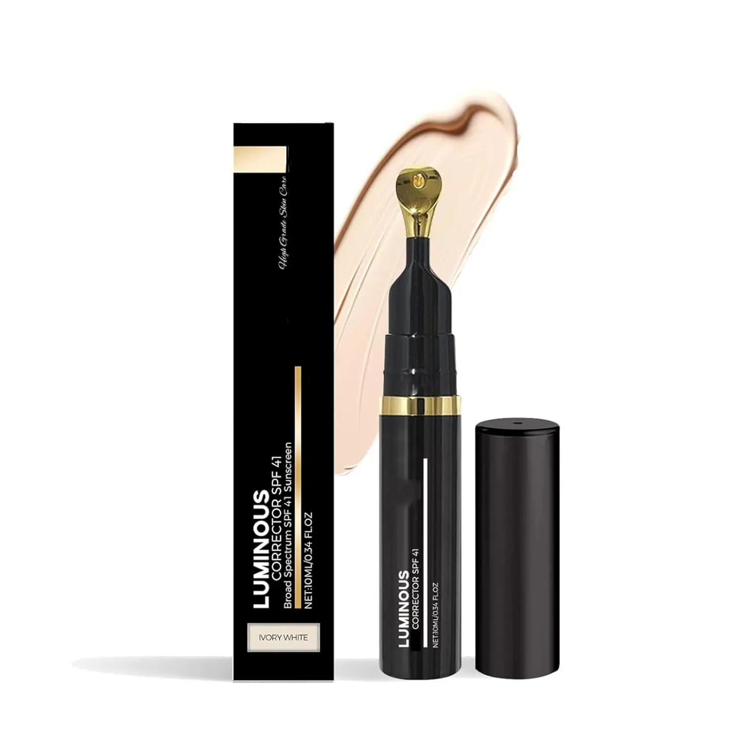 Luminous Eye Corrector SPF 41, Dark Circles Under Eye Treatment Color Corrector, Anti-Aging Tinted Eye Cream, Luminous Eye Corrector, Hydrating Eye Serum Cream (Natural Color)