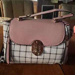 Plaid Pattern Handbag, Women's Buckle Decor Flap Purse, Fashion PU Leather Crossbody Bag Gift Elegant Accessory Style