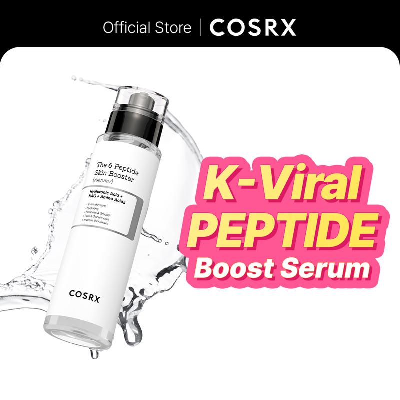 COSRX The 6 Peptide Skin Booster Serum 150ml - 6 Peptides Hyaluronic Acid Niacinamide Amino Acids for Elasticity & Radiance