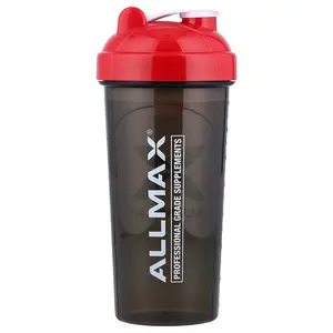 ALLMAX Leak-Proof Shaker, Black/Red, 25 oz (700 ml)