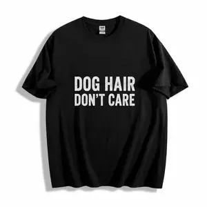 DOG HAIR DON'T CARE Shirt Funny Dog Lover Graphic Tee Pet Owner Gift Unisex T-Shirt