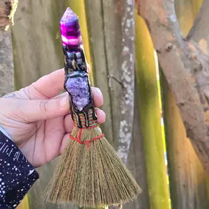 Fluorite Crystal Altar Broom