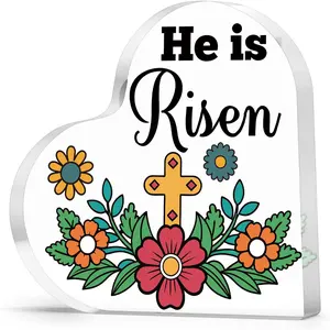 Christian Gifts for Women Acrylic Sign Religious Spiritual Gifts for Female Friends Coworkers Sister Mom Easter Decorations for Home Room Bedroom Bathroom Office Inspirational Gift Easter Plaque