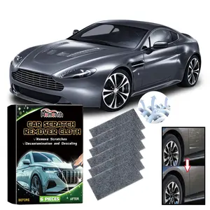 Homonth Nano Scratch Removal Cloths - 6 Pack Instant Paint Repair Kit for Light Scratches & Swirl Marks No Polish Needed DIY Car Scratch Remover for Quick Shine Restoration