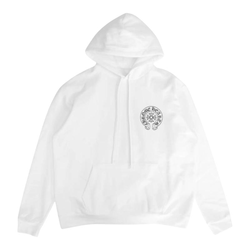 Chrome Hearts Miami Exclusive Horseshoe Hoodie White