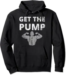 Get The Pump Weight Lifting Gym Fitness Dumbell Bench Press Pullover Hoodie - Claragonz Shop 37B0BVMWJGJD