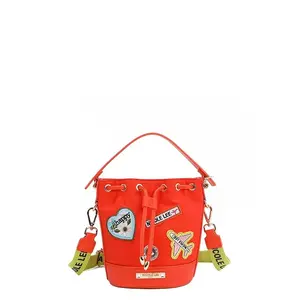 Nicole Lee USA Color Patch Bucket Bag