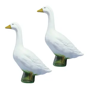Union Products Wild Goose Outdoor Lawn Garden Statue, 23" Tall Figurine, 2 Pack