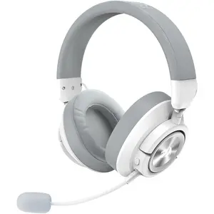 Redragon H889 Wireless Gaming Headset, 4 Connection Modes 2.4G/BT/3.5mm/USB, 53mm Drivers, Spatial Audio, 7.1 Surround Sound, Detachable Mic, Compatible with PC/PS5/PS4/NS/Xbox One/Phone, White