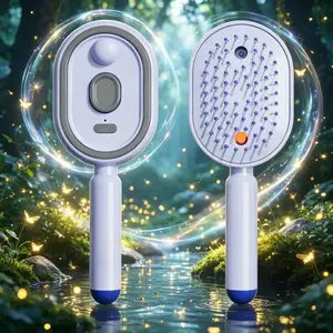 Adjustable Massage Comb, Spray Air Cushion, Anti-Static Hair Comb, Essential Oil Mist Care, Self-Cleaning, Multi-Functional, Portable