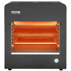 VEVOR Electric Steak Grill 1800W Smokeless Infrared Broiler Stainless Steel Home